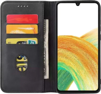 Obrázok produktu pre Smartphonica Samsung Galaxy A33 5G puzdro z umelej kože s magnetickým zatváraním a držiakmi na karty