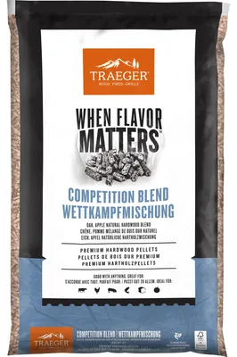 Image de Traeger Granulés de bois dur Competition Blend Mélange compétition 9 kg Fumage Smoken Chips