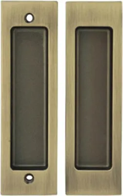 Produktbild von INF Einlassmuschel Griff - Zinklegierung Schiebetürgriff, 2er-Set Bronze