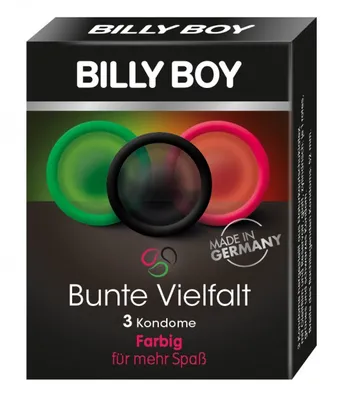 Obrázek produktu pro Billy Boy Colourful Variety Barevné 3 kondomy