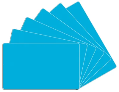 Produktbild von Wallario Frühstücksbrettchen 6er Set aus Glas, je 14 x 23 cm, mit rutschfesten Füßen, Motiv Hellblau