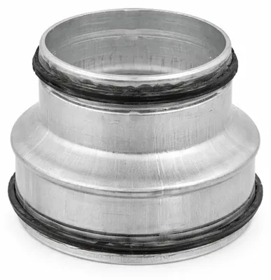 Produktbild von Wickelfalzrohr Reduzierstück symmetrisch mit Dichtung verzinkt Ø 160 mm auf 150 mm