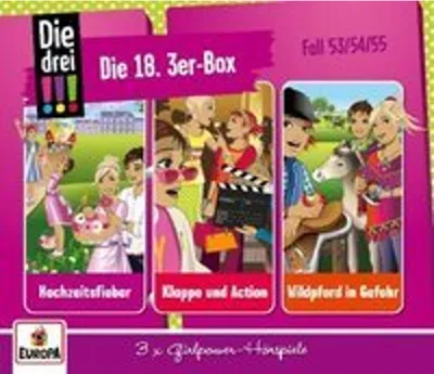 Produktbild von Die drei  18./ 3er Box - Folgen 53,54,55 (3 Audio-CDs)