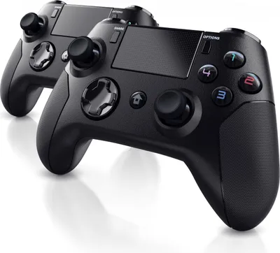 Produktbild von CSL 2x Bluetooth Gamepad Controller mit Dual Vibration für PS4 Touchpad / 3,5mm  / Gyrosensor