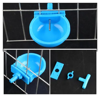 Produktbild von Automatischer Kunststoff-Wassernapf für Kaninchen, 3 Stück, Trinkspender mit Aufhängung für Haustiere im Stall
