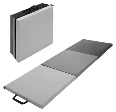Produktbild von 4FIZJO 3-teilige Gymnastikmatte, 180 × 60 × 5 cm, Klappbare Trainings- & Reha-Matte aus PVC/EPE