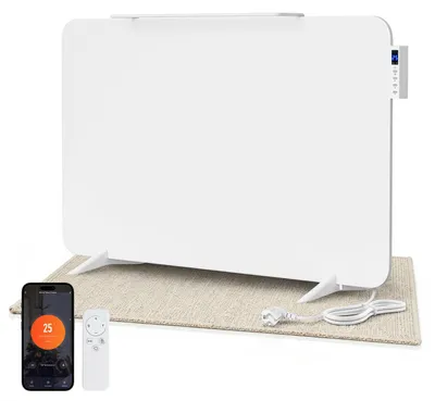 Produktbild von Peviasot Infrarotheizung 800W Weiß, Heizpaneel Badheizung WLAN App Thermostat Fernbedienung mit Handtuchhalter