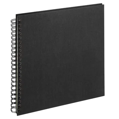 Obrázek produktu pro Spirálový album Walther z černého materiálu, 30 x 30 cm, 50 stran