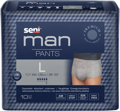 Immagine prodotto di Seni Man Pants - biancheria intima traspirante monouso, taglia:L