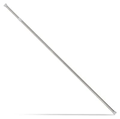 Produktbild von Teleskop Gardinenstange Vorhangstange Duschvorhangstange - 150 bis 280 cm - Edelstahl - Silber - Ohne Bohren und Schrauben