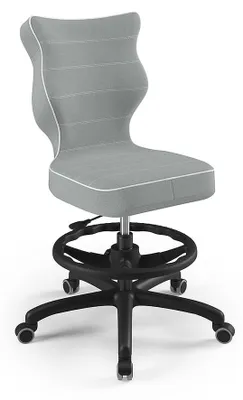 Produktbild von Jugend-Wachstumsstuhl Ergonomischer Schreibtischstuhl Für Körpergrösse 146-176 Cm, Petit Schwarz Jasmine 03, Mit Fussstütze