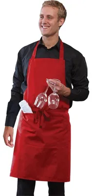 Produktbild von Dennys - Latzschürze, Verstellbares Halfter LT6147 (Einheitsgröße) (Rot)