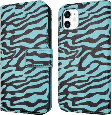 Immagine prodotto di Custodia pieghevole imoshion Design per iPhone 11 - Righe blu e nere