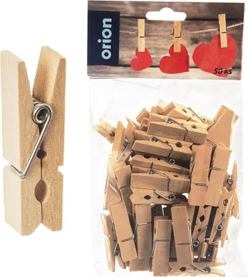 Produktbild von Deko-Holzklammern 4,5 cm 50 Stk.