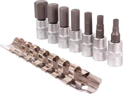 Obrázek produktu pro BGS technic Bit Socket Set, Chrom-vanadiová ocel, 170 mm, 170 g