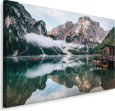 Produktbild von Fabelhafte Canvas LEINWAND BILDER 120x80 cm XXL Kunstdruck Natur Berge Landschaft