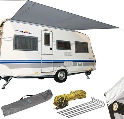 Produktbild von - Wohnwagen-Vorzelt - Reisen - grau - 460x240 cm