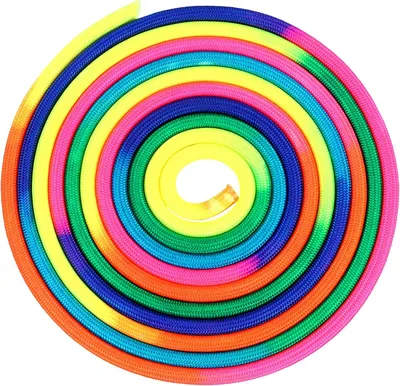 Imagen del producto de Cuerda para gimnasia rítmica, de nylon, 3 metros, de varios colores