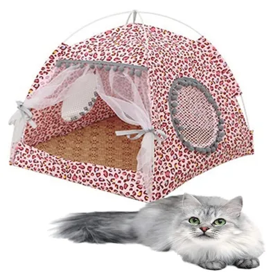 Imagen del producto de Tienda portátil para mascotas, apta para gatos y perros