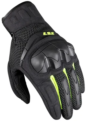 Image de Gants LS2 Kubra Hommes - Anthracite/Jaune [Taille M]