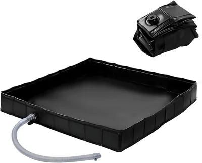 Produktbild von Faltbare Duschbasis für Camping, Tragbar, PVC-Material, mit Ablassventil, Ideal für Wohnmobil, Camping und Haustierpflege