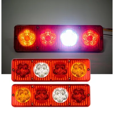 Obrázok produktu pre Sada LED zadných svetiel (brzdové, smerové a zadné svetlá) 24 V pre nákladné vozidlá, autobusy, ťahače s návesom a prívesy ST0152