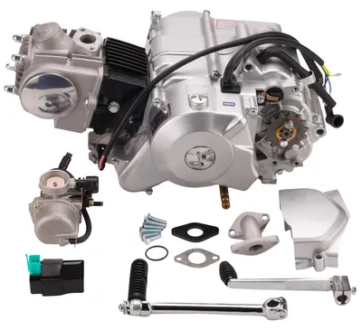 Produktbild von Motor 50ccm Halbautomatik E-Start unten & Kickstarter HMParts