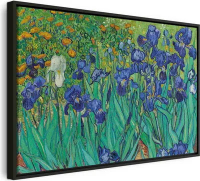 Zdjęcie produktu dla Włoski obraz na płótnie - Irysy - Van Gogh 90x60 cm Reprodukcja l-G-10193-b-a