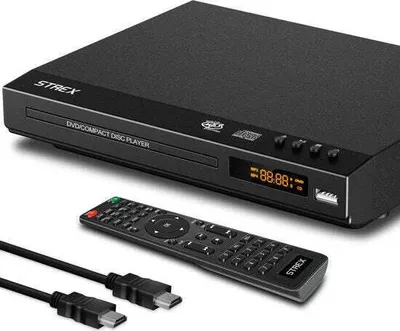 Image de Strex Strex Lecteur de DVD avec HDMI - Full HD 1080P - Télécommande - USB - HDMI/RCA - Region Free - Noir