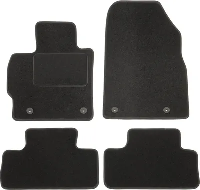 Image de Tapis De Sol Noir Velours Pour Mazda CX-7 2006-2012 4pcs, Ajustement précis, Base Antidérapante, Renforcée dans la Zone de la Pédale