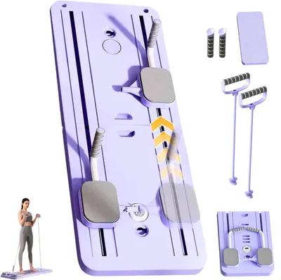 Obrázek produktu pro Pilates sada pro cvičení – trénink břišních svalů – fitness pro domácí použití – skládací design – 4,6 kg – černá barva