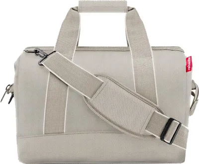 Produktbild von reisenthel allrounder M, Reisetasche, Sporttasche, Doktortasche, Tasche, Polyestergewebe, Herringbone Sand, 18 L, MS6049