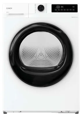 Produktbild von Candy ProDry 300 GD 10N1B-S, Freistehend, Frontlader, Wärmepumpe, Weiß, Drehregler, Touchsteuerung, Schwarz