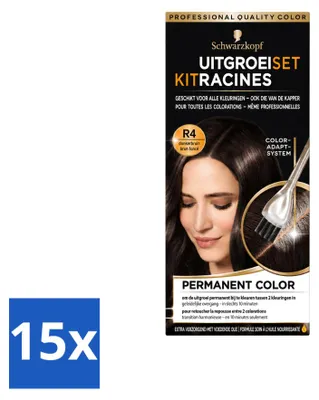 Productafbeelding van 15 x Schwarzkopf Wortelverfijner - Donkerbruin - Voordeelverpakking - 15 stuks