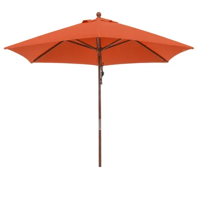 Produktbild von anndora Sonnenschirm 2,5m rund Terracotta Winddach UV-Schutz - Terracotta