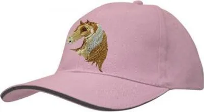 Produktbild von Baseballcap mit Einstickung - Pferdekopf Pferd Haflinger - versch. Farben 69241 Color - rosa