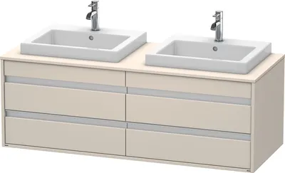 Produktbild von Waschtischunterbau KETHO 550x1400x496mm taupe taupe