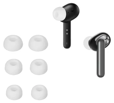 Produktbild von kwmobile 6x Silikonaufsätze für Oppo Enco Air / Enco W31 - Ersatz Ohrstöpsel in 3 Größen - Ear Tips für In-Ear Kopfhörer - Zubehör Ersatzpolster in