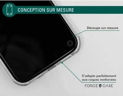 Image de Force Glass, film en verre Original Apple iPhone SE 2022/SE/8/7/6S/6, Transparent