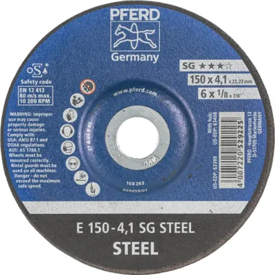 Produktbild von PFERD Grinding wheels SG STEEL, 10 Stück(e)
