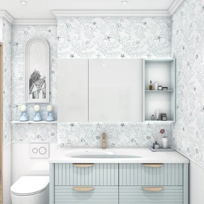 Imagen del producto de Papel tapiz autoadhesivo con motivos de animales marinos, 44 x 500 cm, color azul, ideal para salones y cocinas