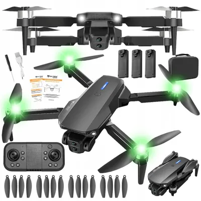 Produktbild von Spielzeugdrohne E100 Pro 2 Kameras Bürstenlose Wifi 3 Akkus 15-20 Min Flugzeit