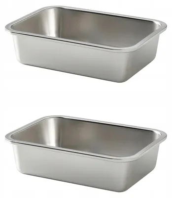 Produktbild von IKEA 365+ 2 Stück Lebensmittelbehälter Edelstahl 1.0L