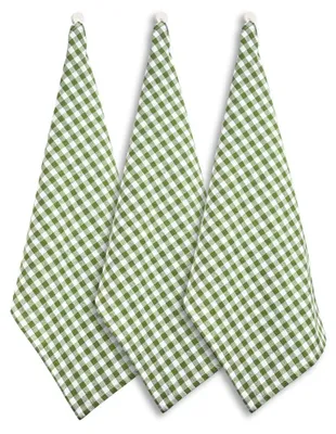 Zdjęcie produktu dla HOME ELEMENTS Zestaw 3 ściereczek do naczyń 50*70 cm, zielona kratka