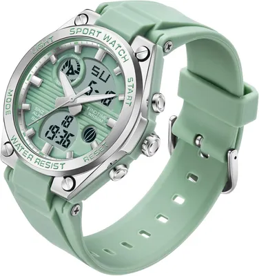 Produktbild von Digital Armbanduhr mit Silikonarmband 50M Wasserdicht Digitaluhr für Mädchen Jungen Analog Digital Sportuhr mit Alarm Datum LED Kinderuhr Elektronisch