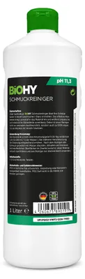 Produktbild von BiOHY Schmuckreiniger + Dosierer, Silberreiniger, Goldreiniger, Schmuckreinigungsmittel, 1 l