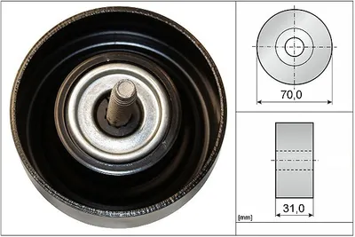 Produktbild von INA 532 0614 10 Umlenkrolle Keilrippenriemen für OPEL INSIGNIA Caravan INSIGNIA INSIGNIA Stufenheck ANTARA für CHEVROLET CAPTIVA (C100, C140)