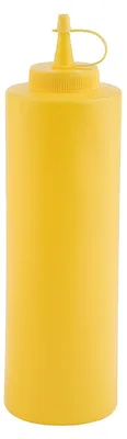Produktbild von Quetschflasche Dosierflasche Saucenflasche - 0,7 Liter - Gelb - Mit Schraubdeckel