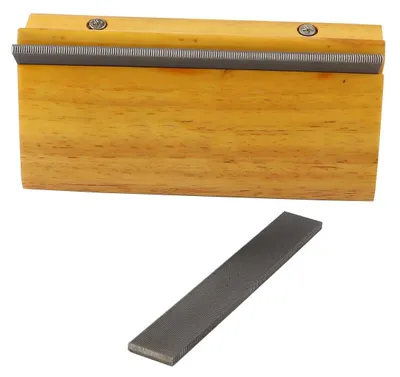 Image de Lime à frettes 3-en-1 pour guitare, avec manche en bois massif