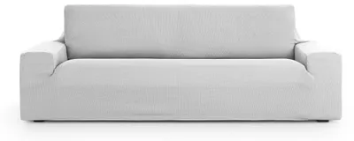 3-Sitzer Sofabezug, Parelgrijs, elastisch, 210x110x70 cm